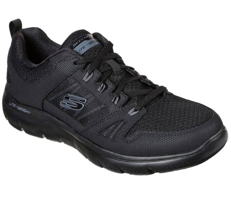 Skechers Herr Svarta Sneakers - Summits - New World - Sverige (VTHOL-9215)